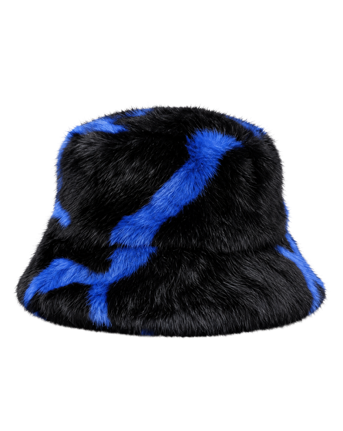 Alpine Faux Fur Bucket Hat Strobe