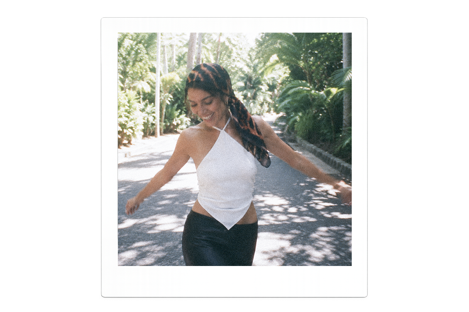 Eclipse Silk Halter Blanc
