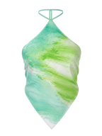Eclipse Silk Halter Vert