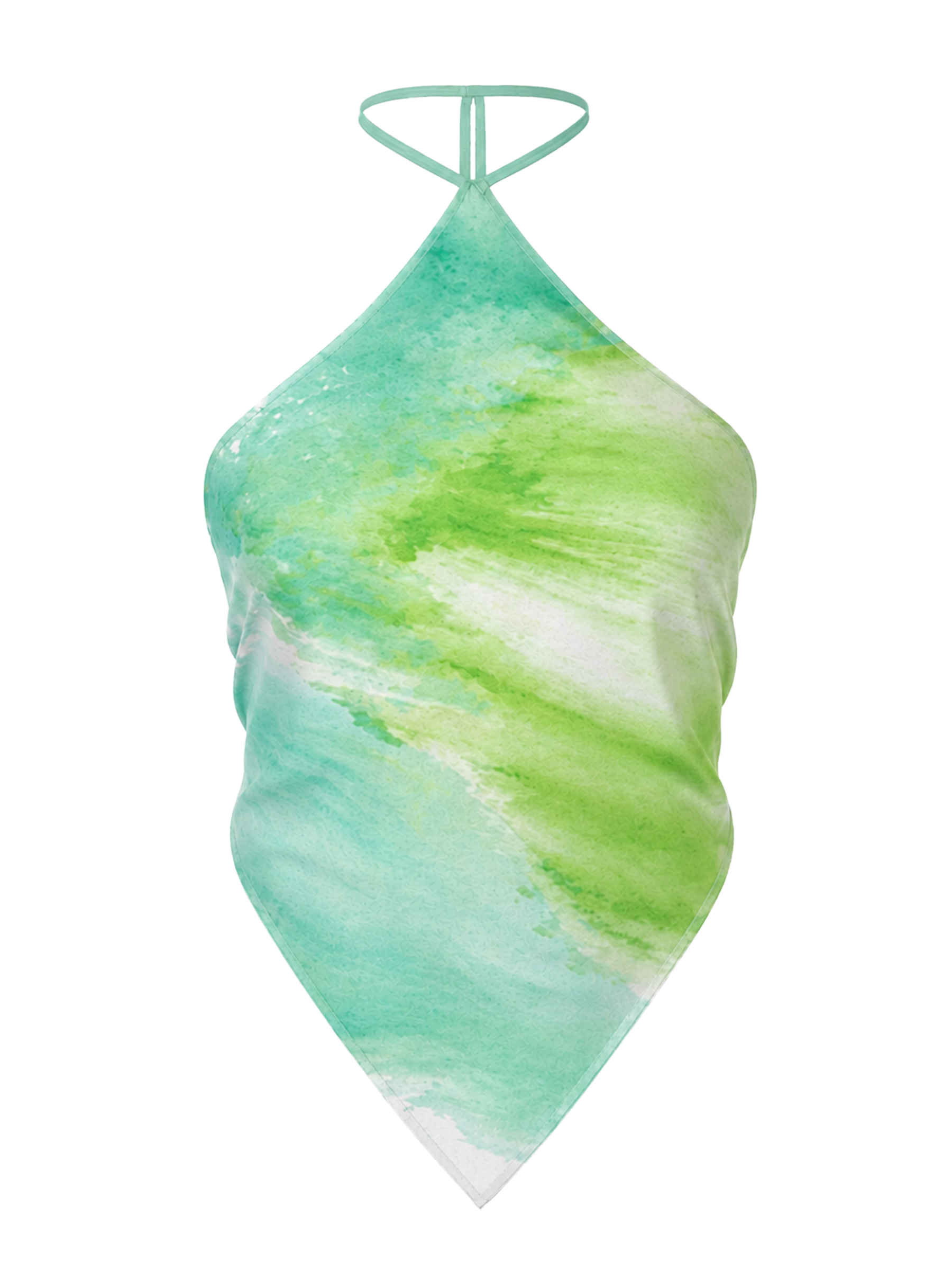 Eclipse Silk Halter Vert