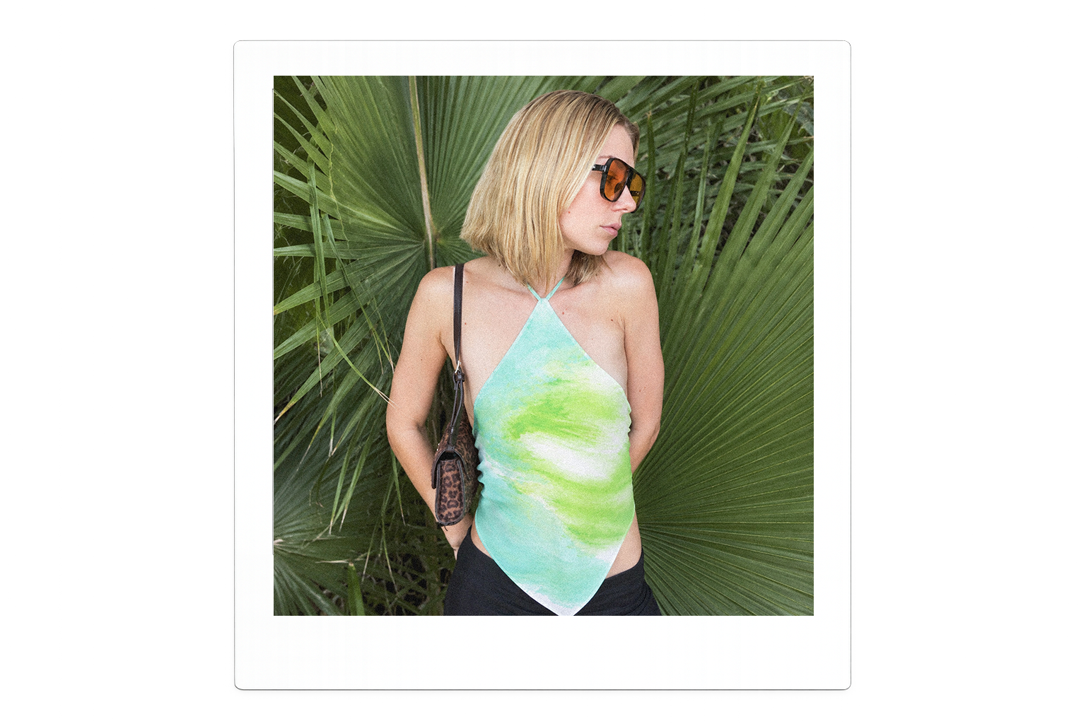 Eclipse Silk Halter Vert