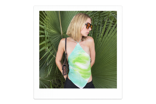Eclipse Silk Halter Vert