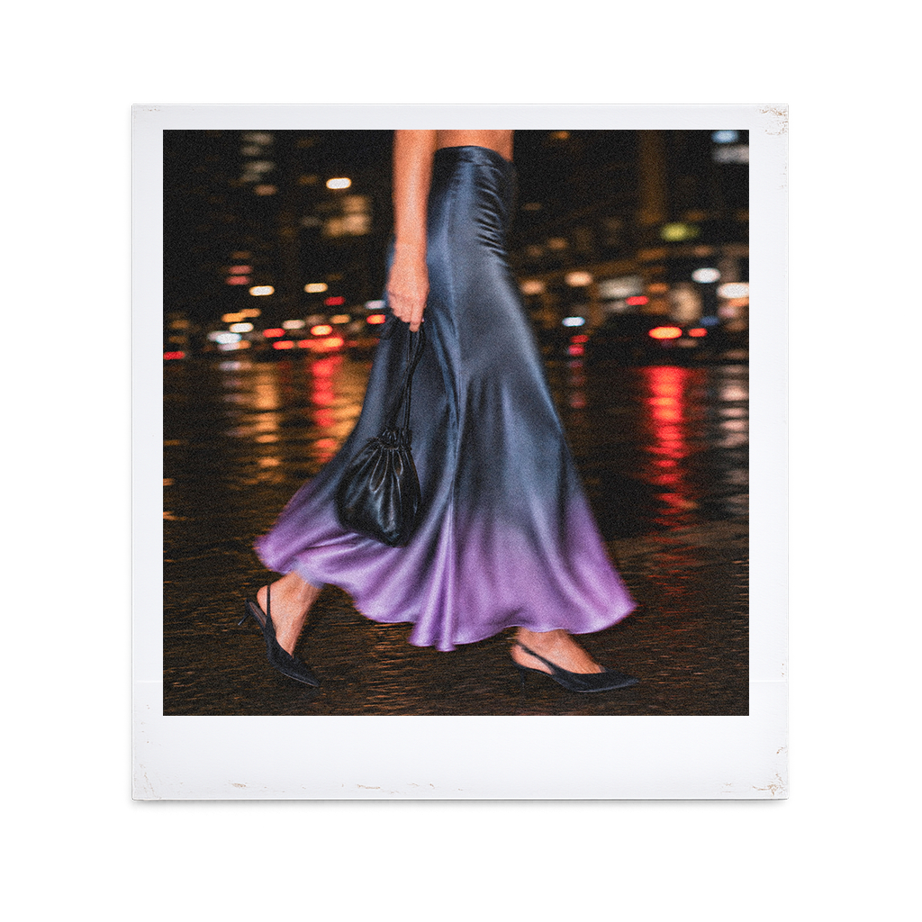 Groove Silk Midi Skirt Crown
