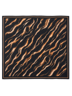 Solstice Silk Scarf Amber Fauna