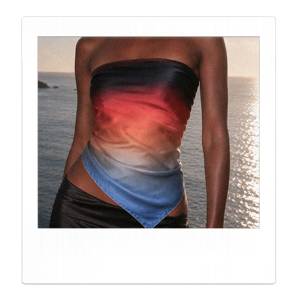 Solstice Silk Scarf Sundown